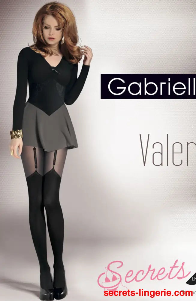 Gabriella Fantasia Valery Tights Black