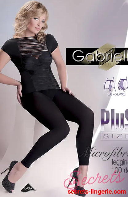 Gabriella Leggings Plus 163 Black - Nero (Black) / 5/6 (XL/XXL)