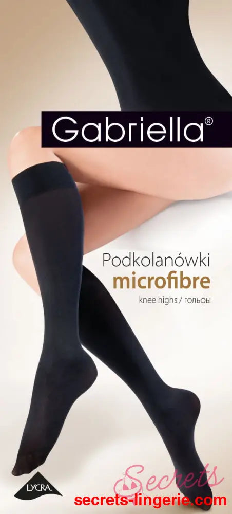 Gabriella Microfibre 501 Knee Highs Grafit - Graphite / One Size