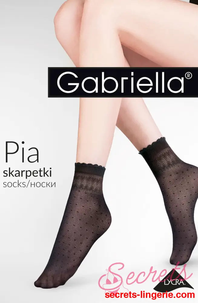 Gabriella Pia Socks Black - Black / One Size