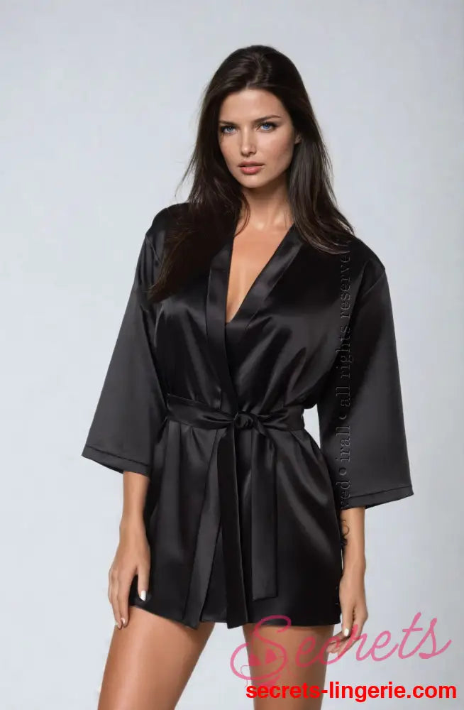 Irall Aria Dressing Gown Black