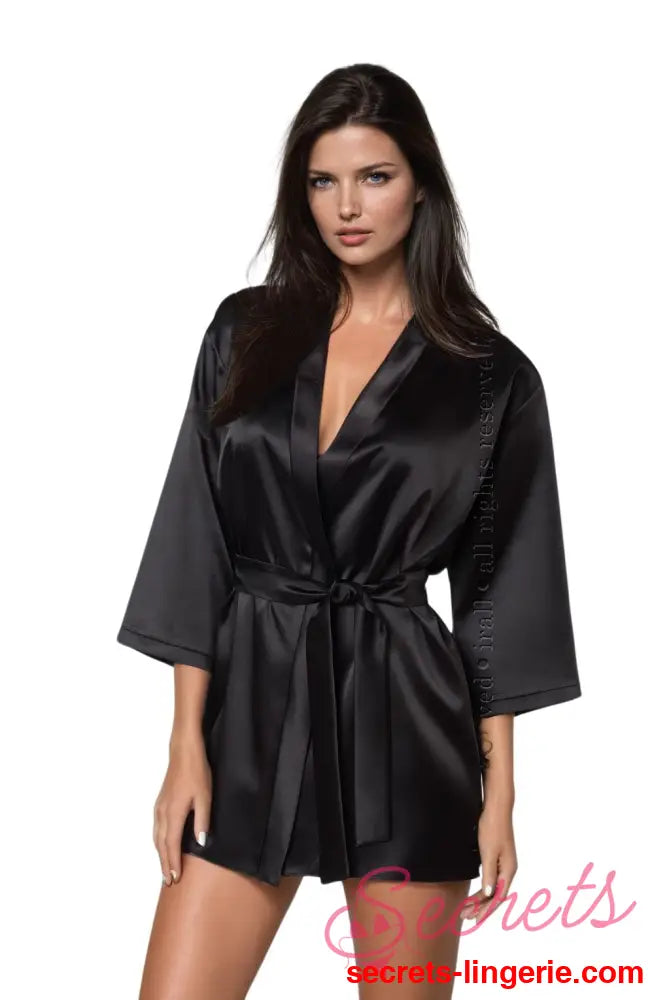 Irall Aria Dressing Gown Black