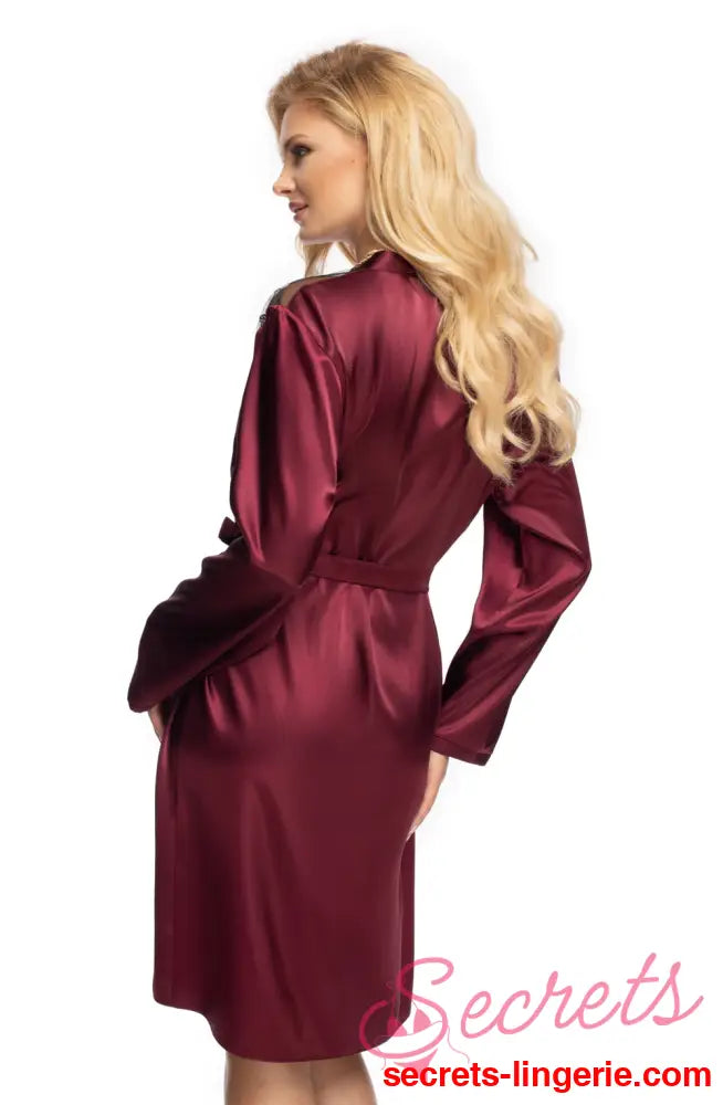Irall Elodie Dressing Gown Plum