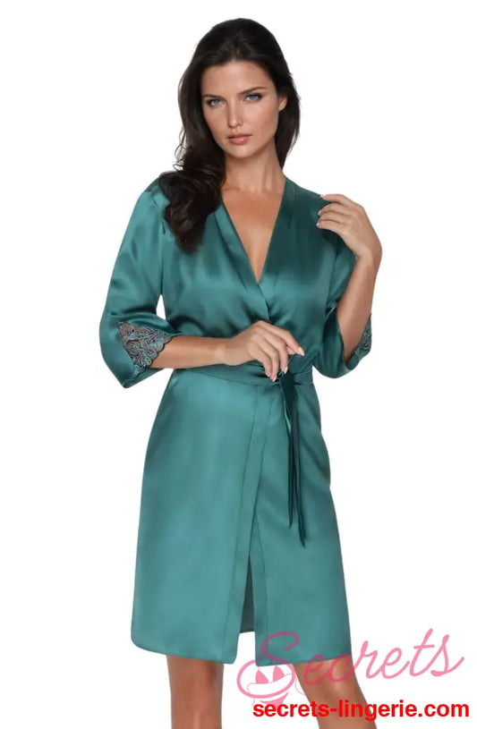 Irall Emerald Dressing Gown Green