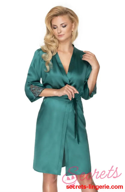 Irall Emerald Dressing Gown Green
