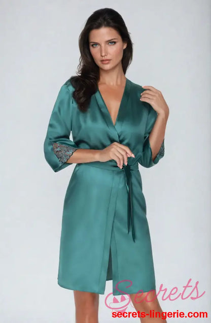 Irall Emerald Dressing Gown Green