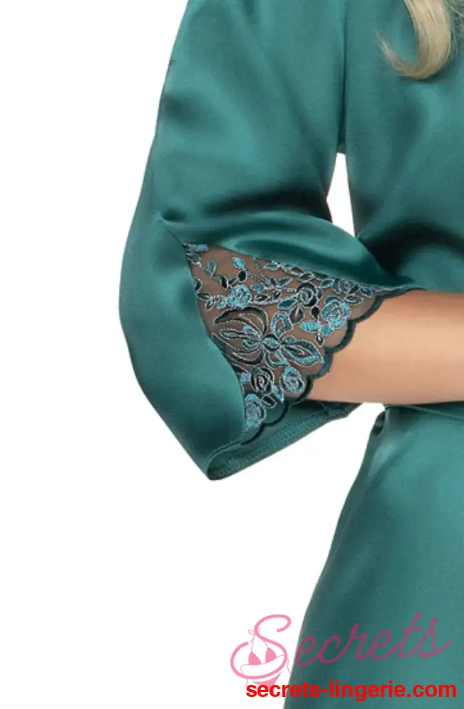 Irall Emerald Dressing Gown Green