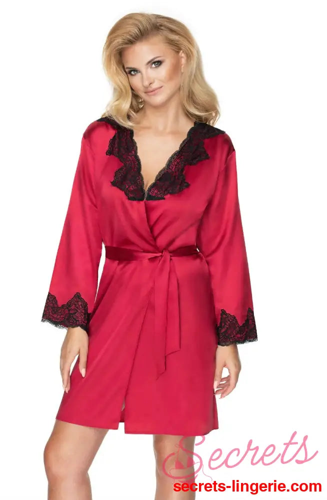 Irall Juniper Burgundy Dressing Gown