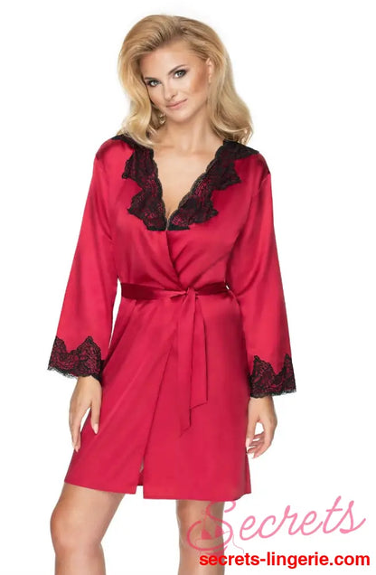 Irall Juniper Burgundy Dressing Gown