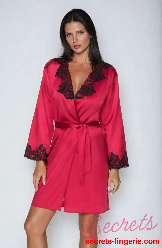 Irall Juniper Burgundy Dressing Gown