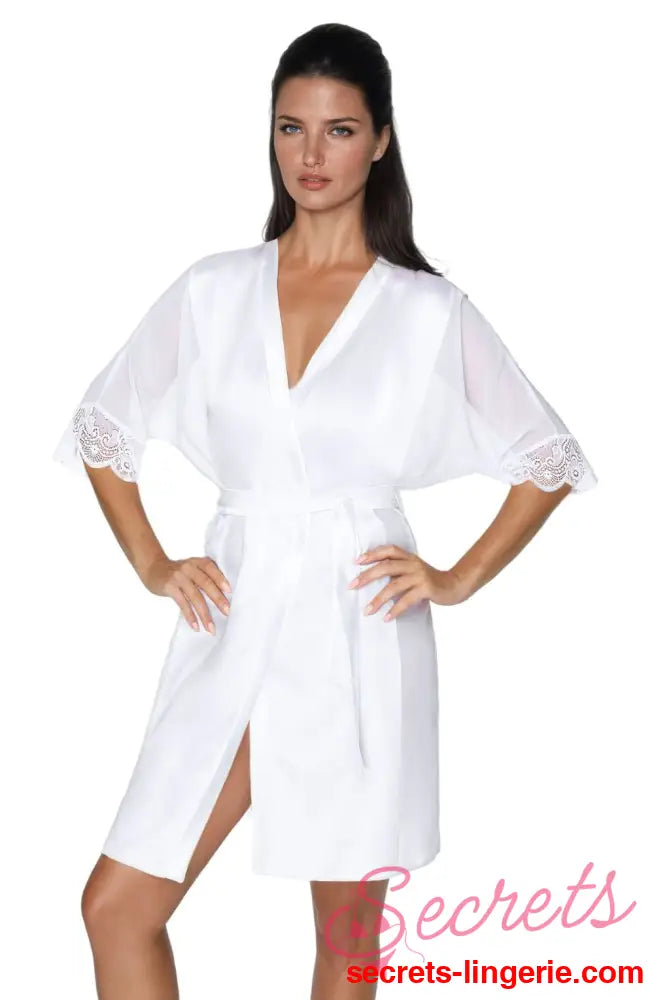 Irall Sharon Dressing Gown White