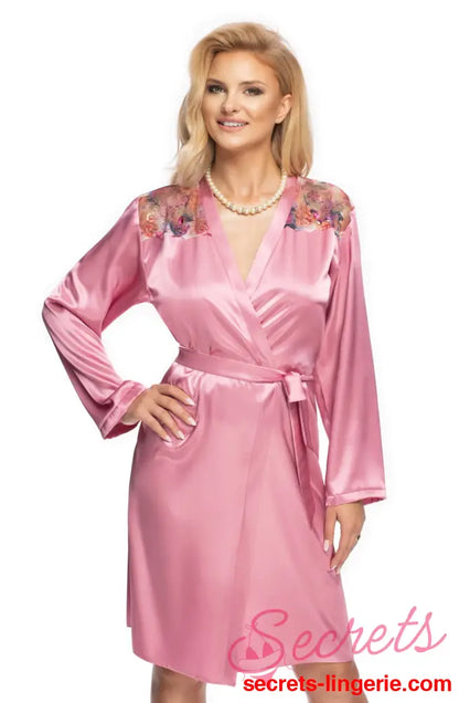 Irall Shelby Dressing Gown Dusty Rose