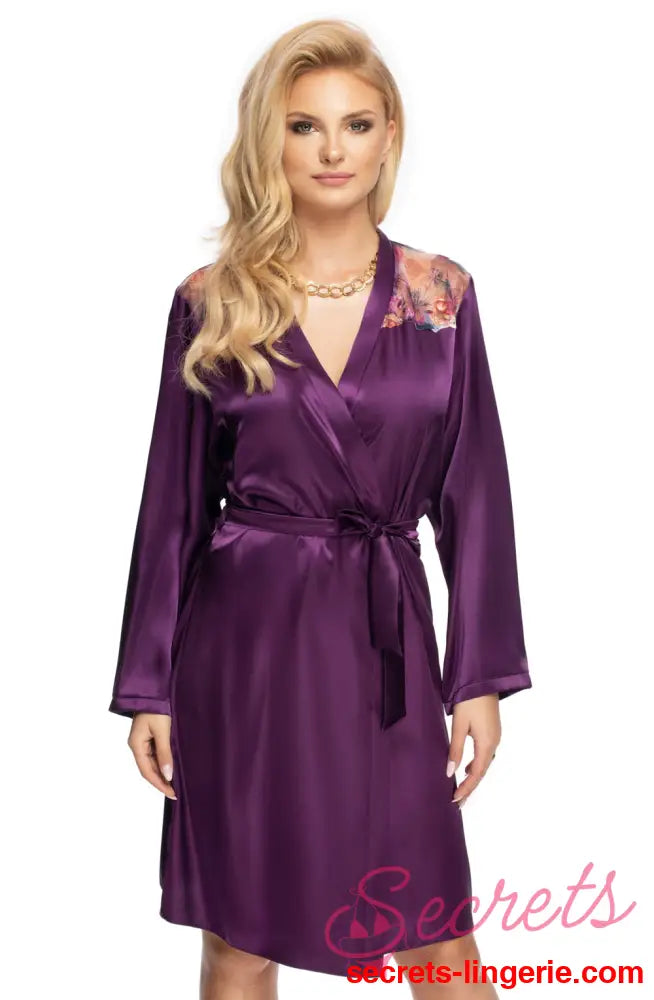 Irall Shelby Dressing Gown Purple