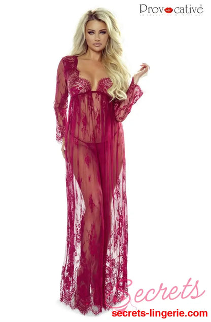 Provocative PR7046 Elegant Robe Wine