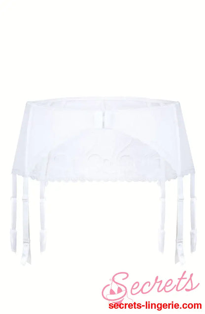 Roza Anuk Suspender Belt White