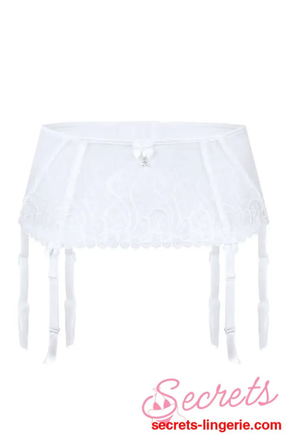 Roza Anuk Suspender Belt White