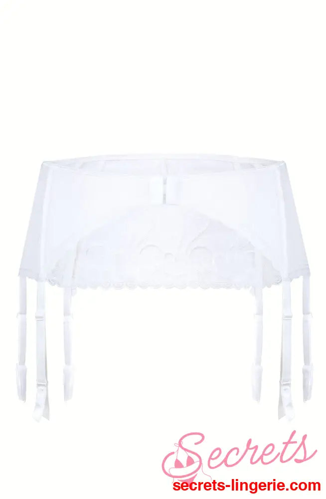 Roza Anuk Suspender Belt White