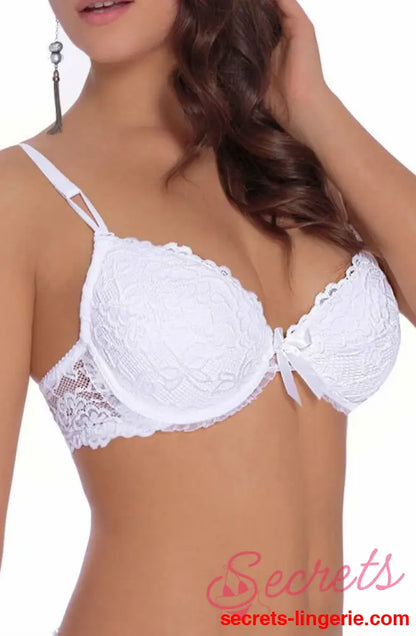 Roza Carmen White Bra