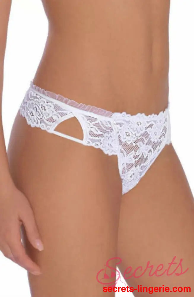 Roza Carmen White Thong