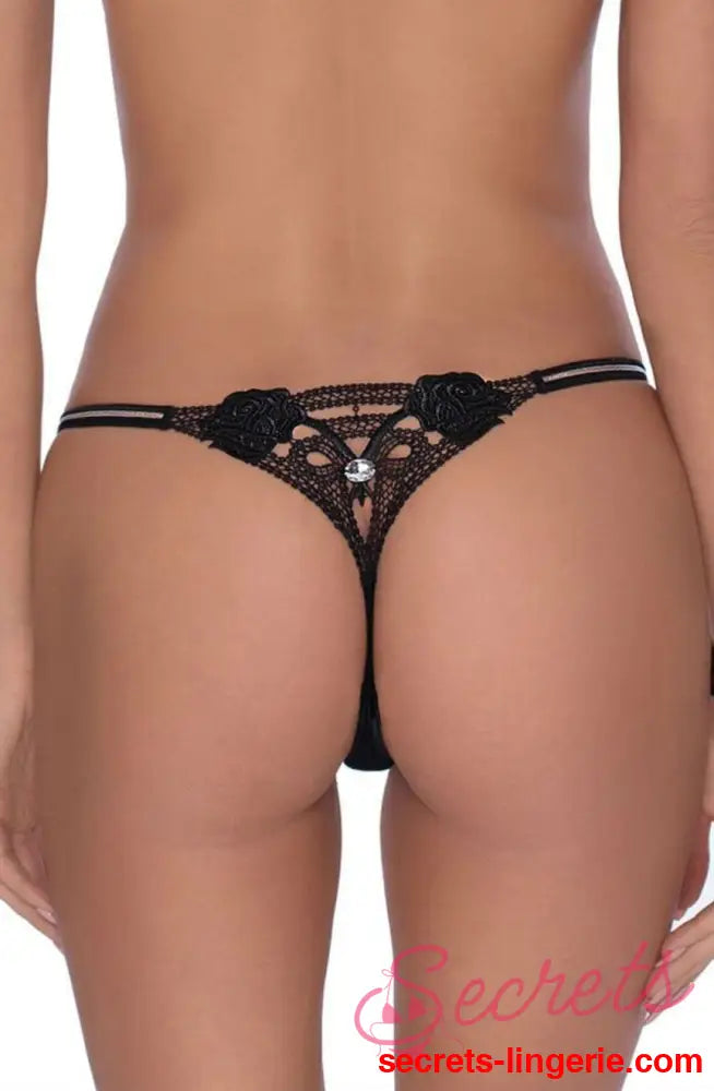 Roza Lea Thong Black