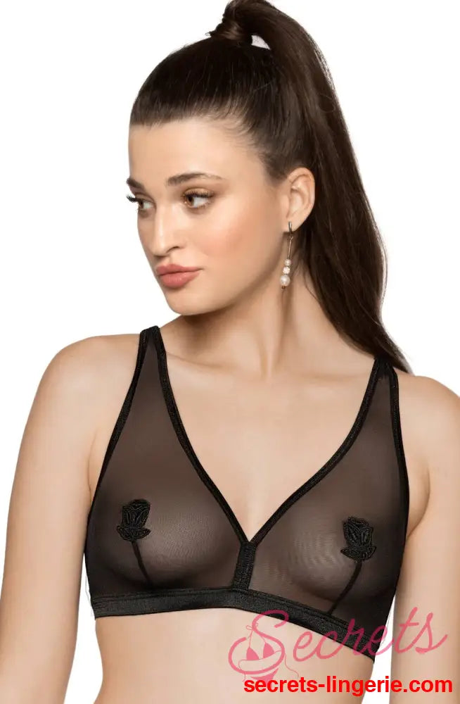 Roza Lisbet Black Soft Cup BRA