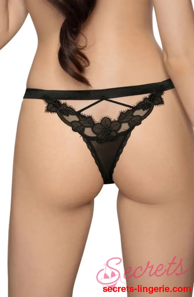 Roza Malani Black Thong