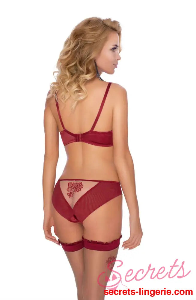 Roza Mehendi Soft Cup Bra Claret