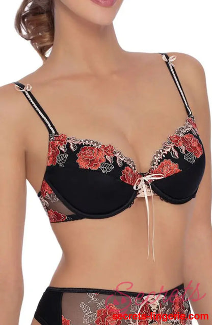 Roza Natali Black Bra - Black / 32A