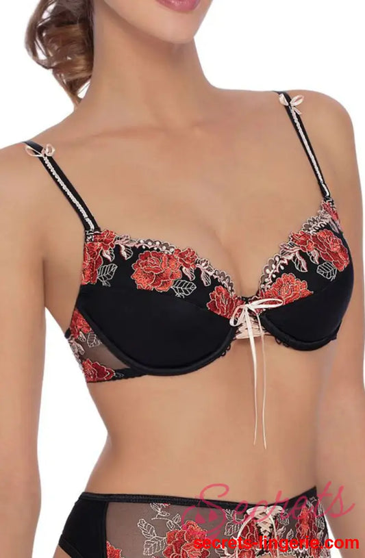 Roza Natali Black Bra - Black / 32A