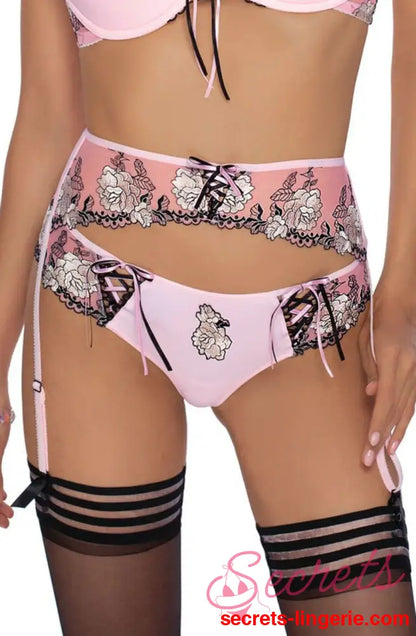 Roza Natali Pink Susp Belt - Pink / Large