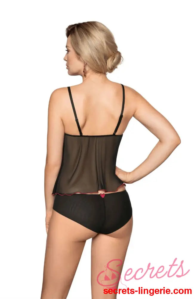 Roza Rubii Black Top