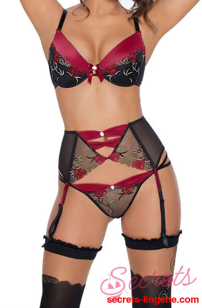 Roza Rufina Push Up Bra Black