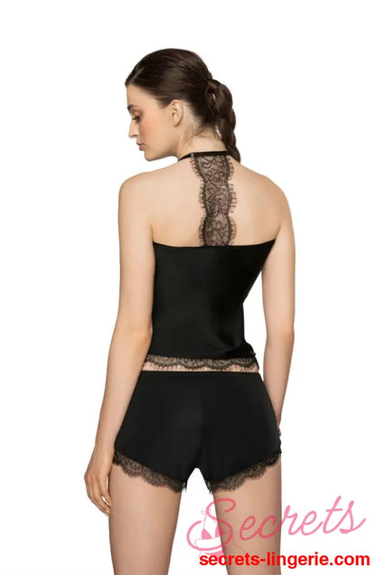 Roza Sija Black Nightshirt