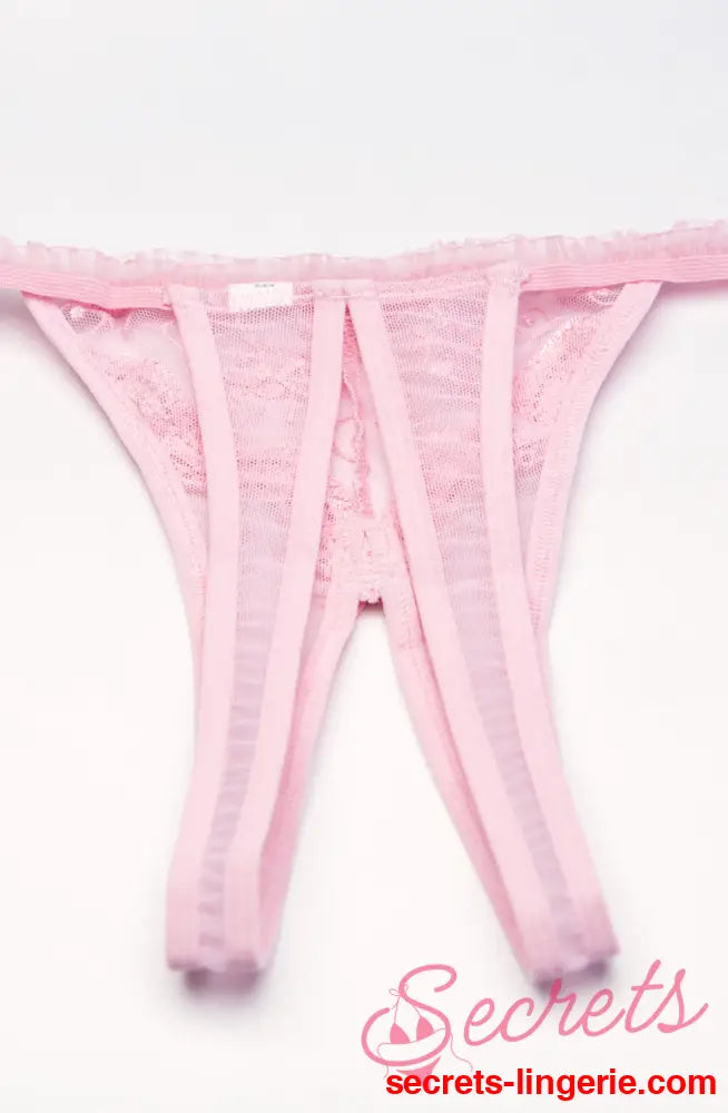 Shirley of Hollywood 10 Thong Pink - Pink / One Size