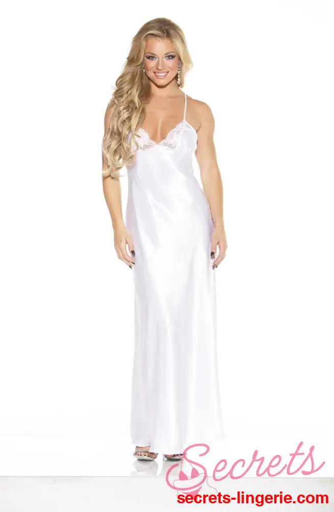 Shirley of Hollywood 20300 White Long Gown