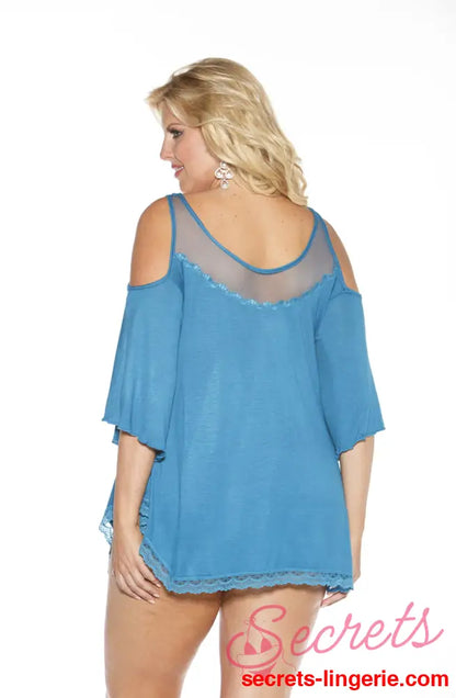 Shirley of Hollywood X3257 Sleepshirt Sapphire