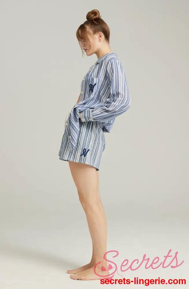 The Classic Boxer French Navy Stripe