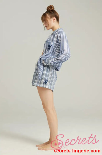 The Classic Boxer French Navy Stripe