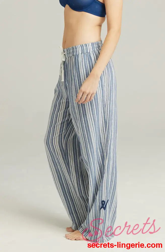 The Classic Trouser French Navy Stripe
