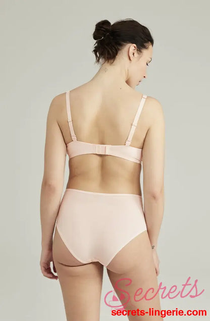 The Second Skin Stretch High Waist Brief Blush Pink