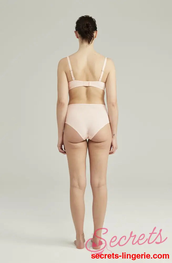 The Second Skin Stretch High Waist Brief Blush Pink