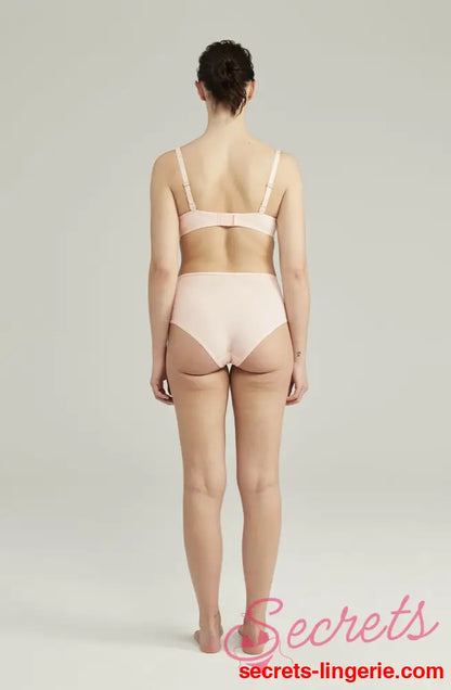 The Second Skin Stretch High Waist Brief Blush Pink