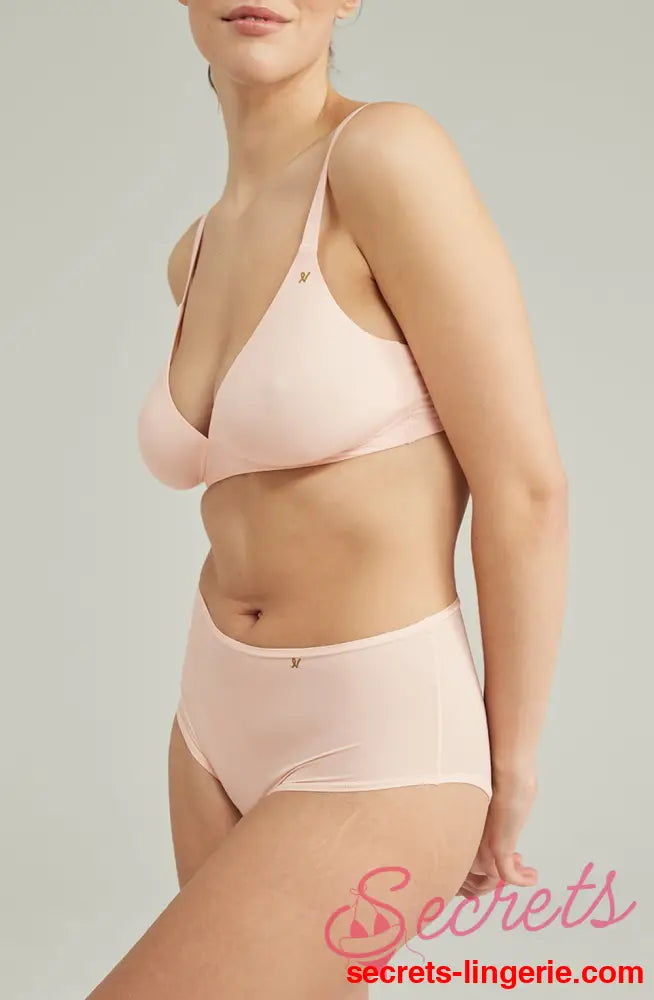 The Second Skin Stretch High Waist Brief Blush Pink