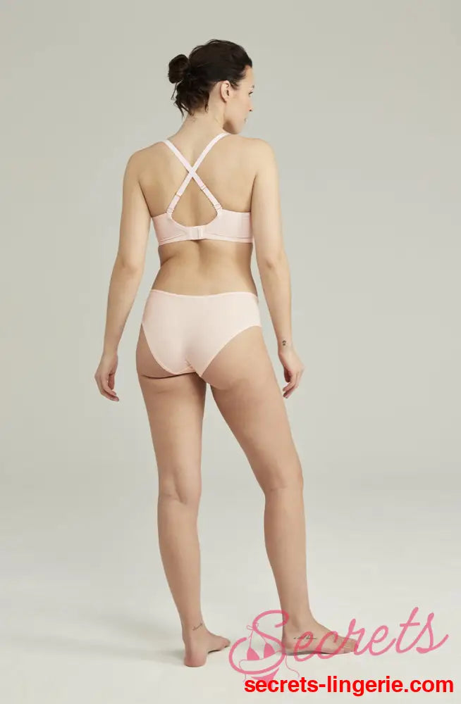 The Second Skin Stretch Mid Rise Waist Brief Blush Pink