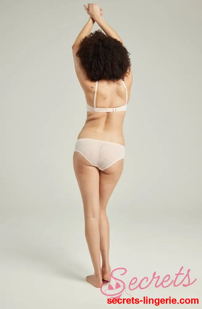 The Sheer Deco Lift Balcony Bra Blush Pink Up to GG Cup