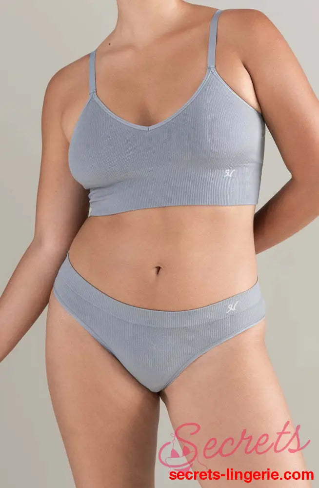 The TENCEL™ High Leg Brief Storm Grey