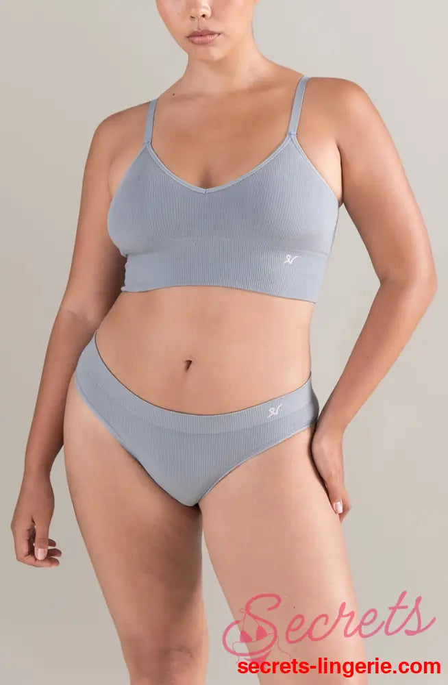 The TENCEL™ High Leg Brief Storm Grey
