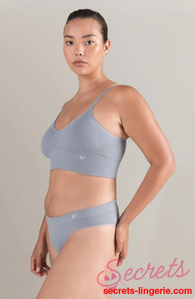 The TENCEL™ Seamless Bralette Storm Grey