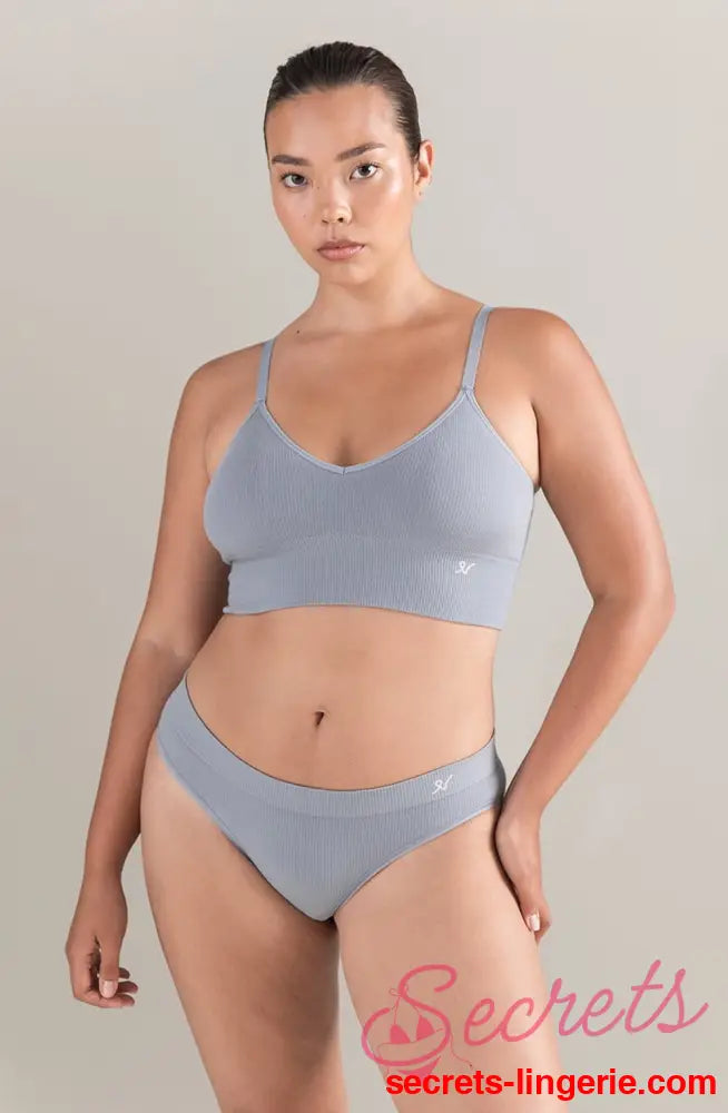 The TENCEL™ Seamless Bralette Storm Grey