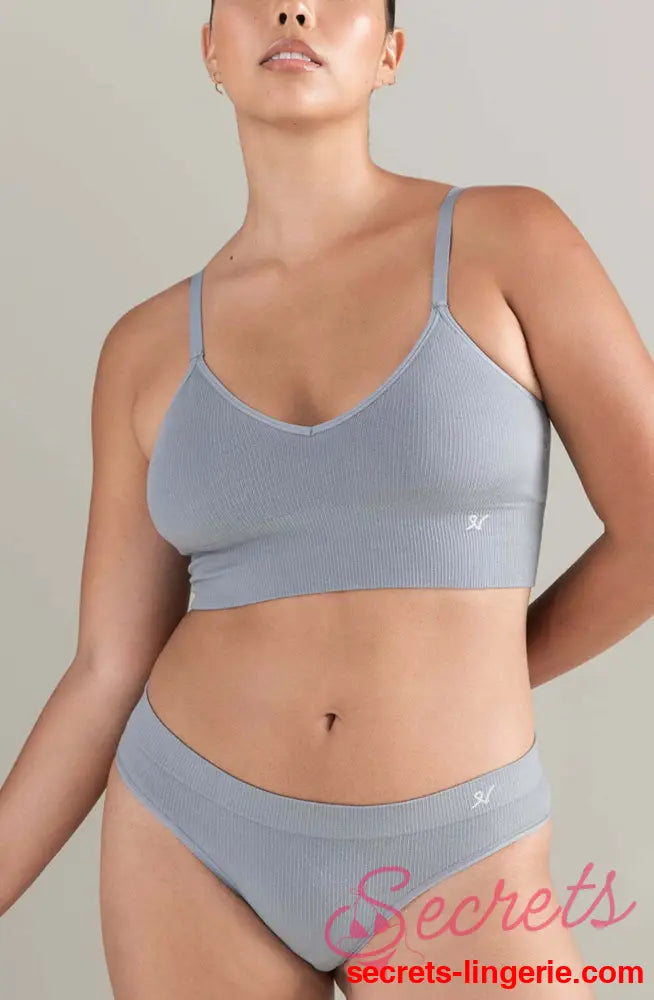 The TENCEL™ Seamless Bralette Storm Grey
